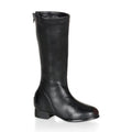 Kunstleder Kinderstiefel - Schwarz