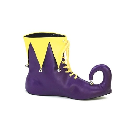Schuhe mit Glöckchen - Violett / Gelb