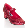 Schulmädchen-Pumps mit Glitter