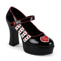 Lack-Pumps im Mary-Jane Stil
