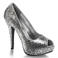 Pumps Glitter silber