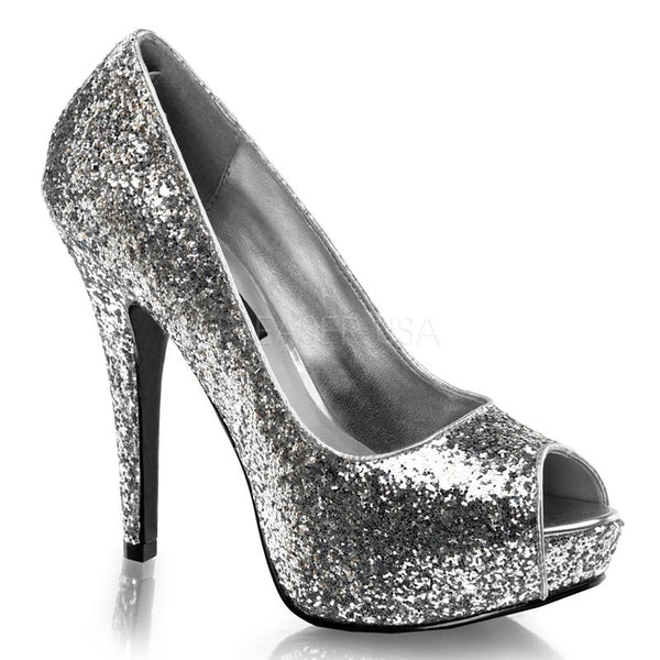 Pumps Glitter silber
