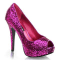 Pumps Glitter fuchsia