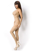 Bodystocking ouvert mit Lochstruktur
