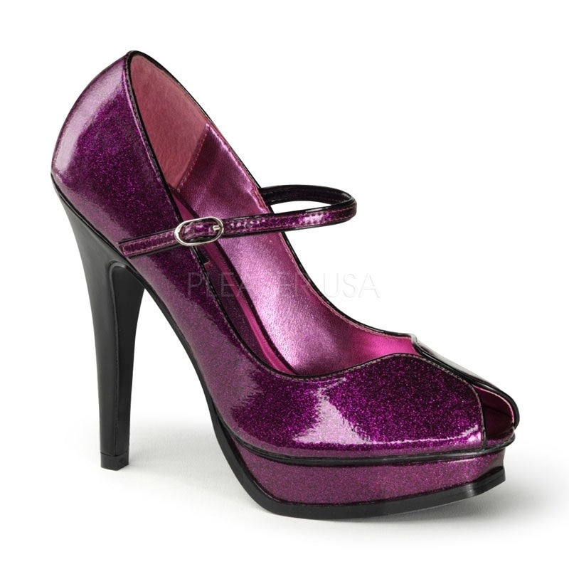 Glanzvolle Pumps violett