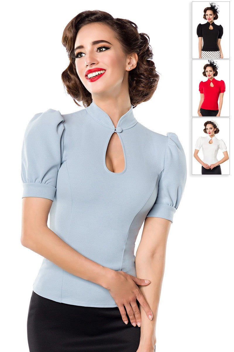 Jersey-Bluse