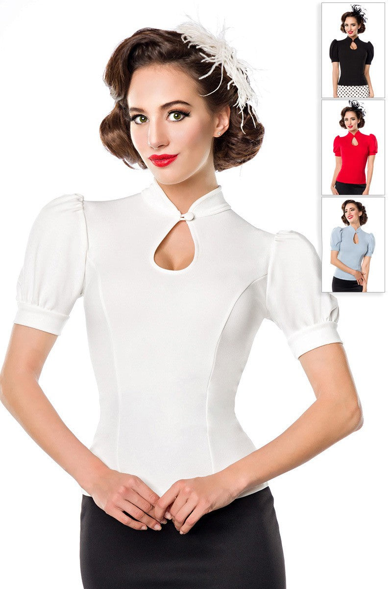 Jersey-Bluse