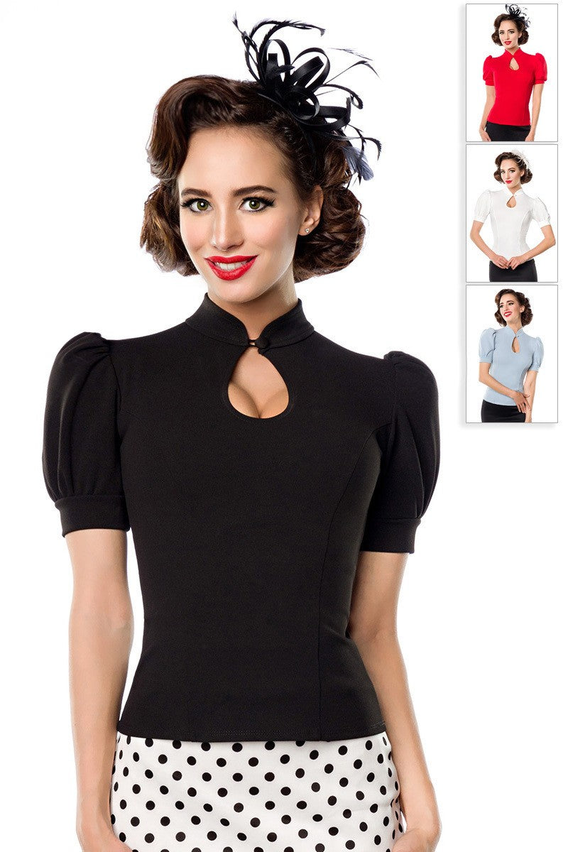 Jersey-Bluse