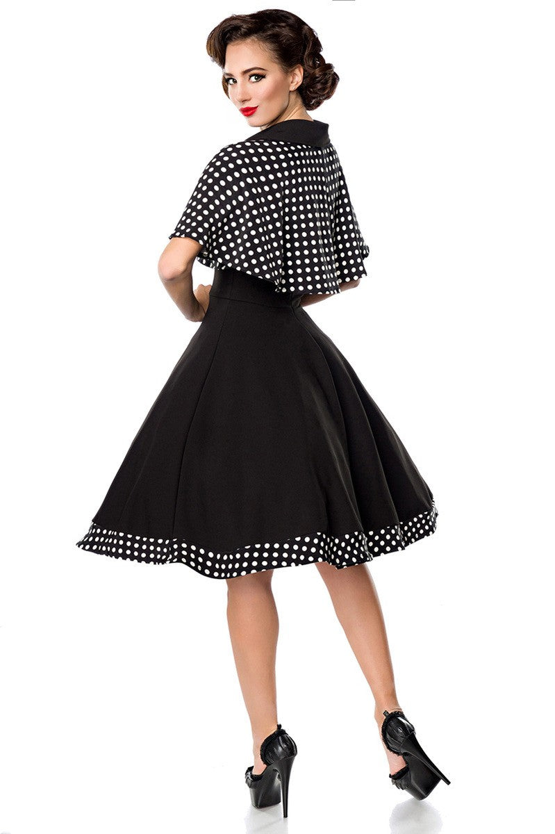 Swing-Kleid mit Cape
