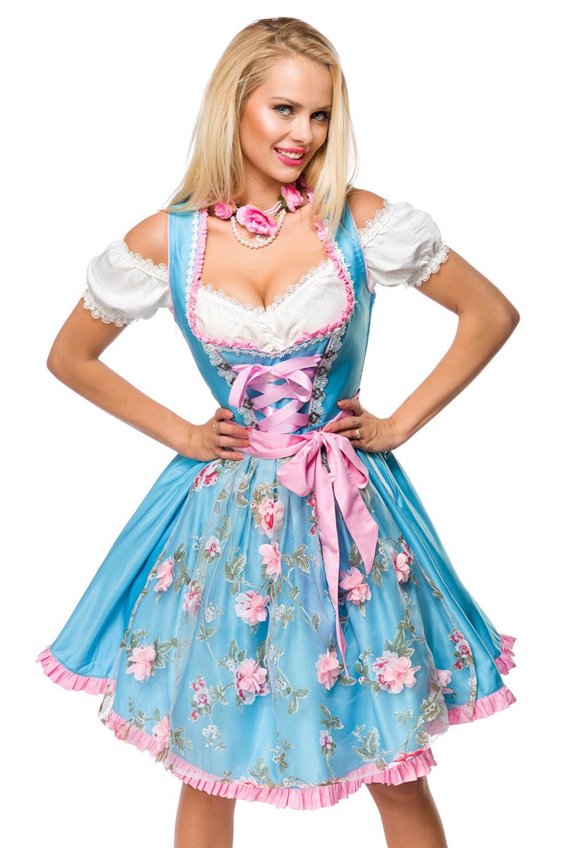 Dirndl mit Blumenschürze