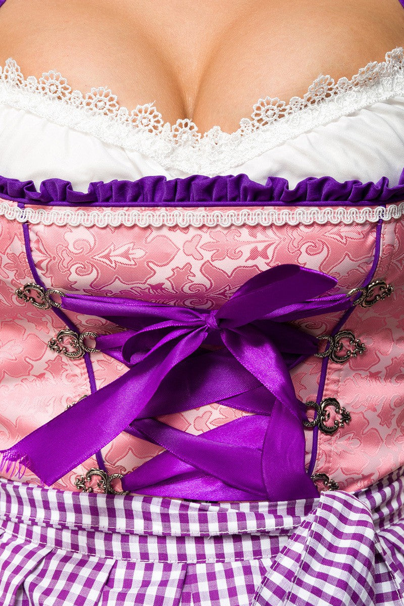 Dirndl mit Karoschürze