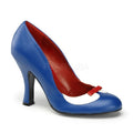 Retro Pumps blau-weiss