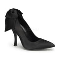 Schwarzer Satin Pumps