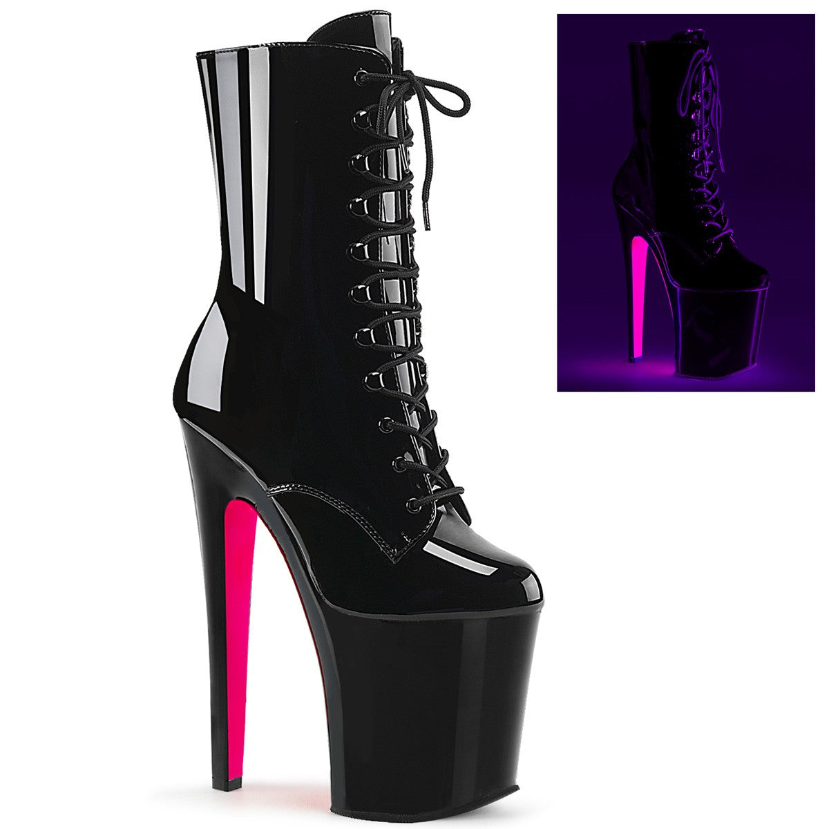 Plateau High Heel Stiefeletten Pleaser XTREME