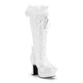 Plateau-Stiefel mit Kunstfell - Weiss