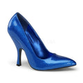 Pumps blau mit Perleffekt