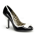 Pumps Lack schwarz-weiss