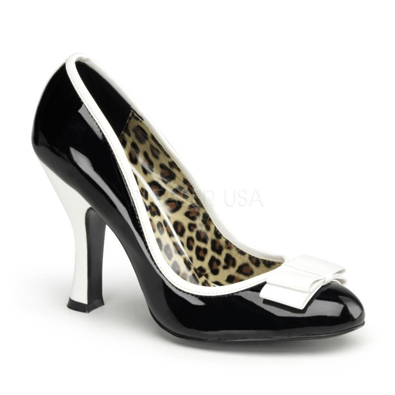 Pumps Lack schwarz-weiss