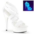 Plateau Sandalette mit gekreuzten Riemchen