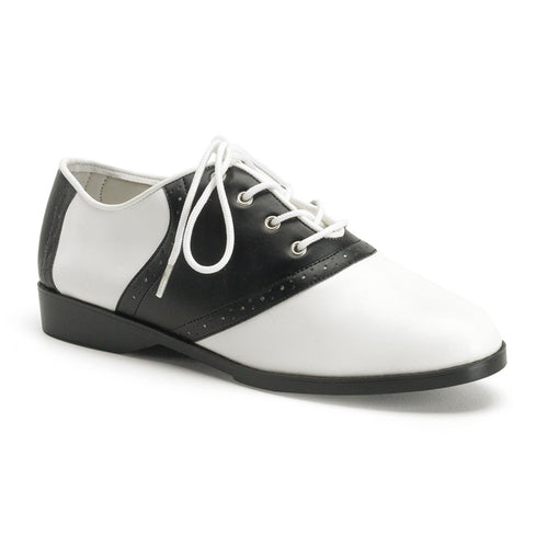 Flache Schuhe schwarz/weiß