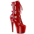 Schnürstiefel mit Schnallenriemen