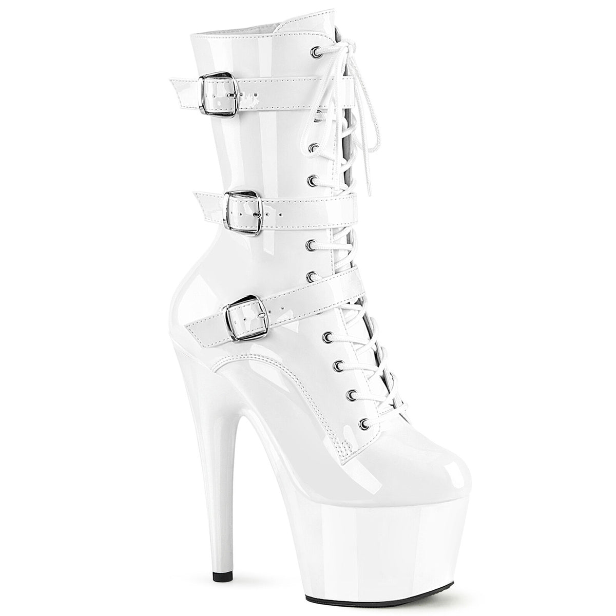 Schnürstiefel mit Schnallenriemen