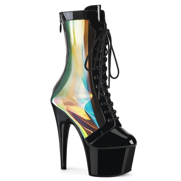 Holografische Schnürstiefel