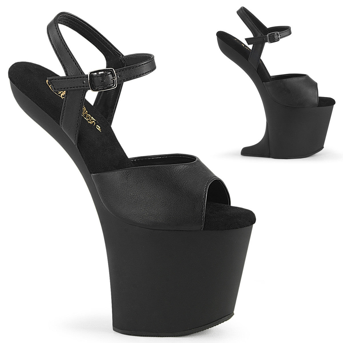 Absatzlose Sandalen mit Knöchelriemen