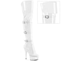 Overkneestiefel mit dreifacher Schnalle