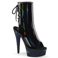 Plateau-Stiefelette mit offenem Zeh