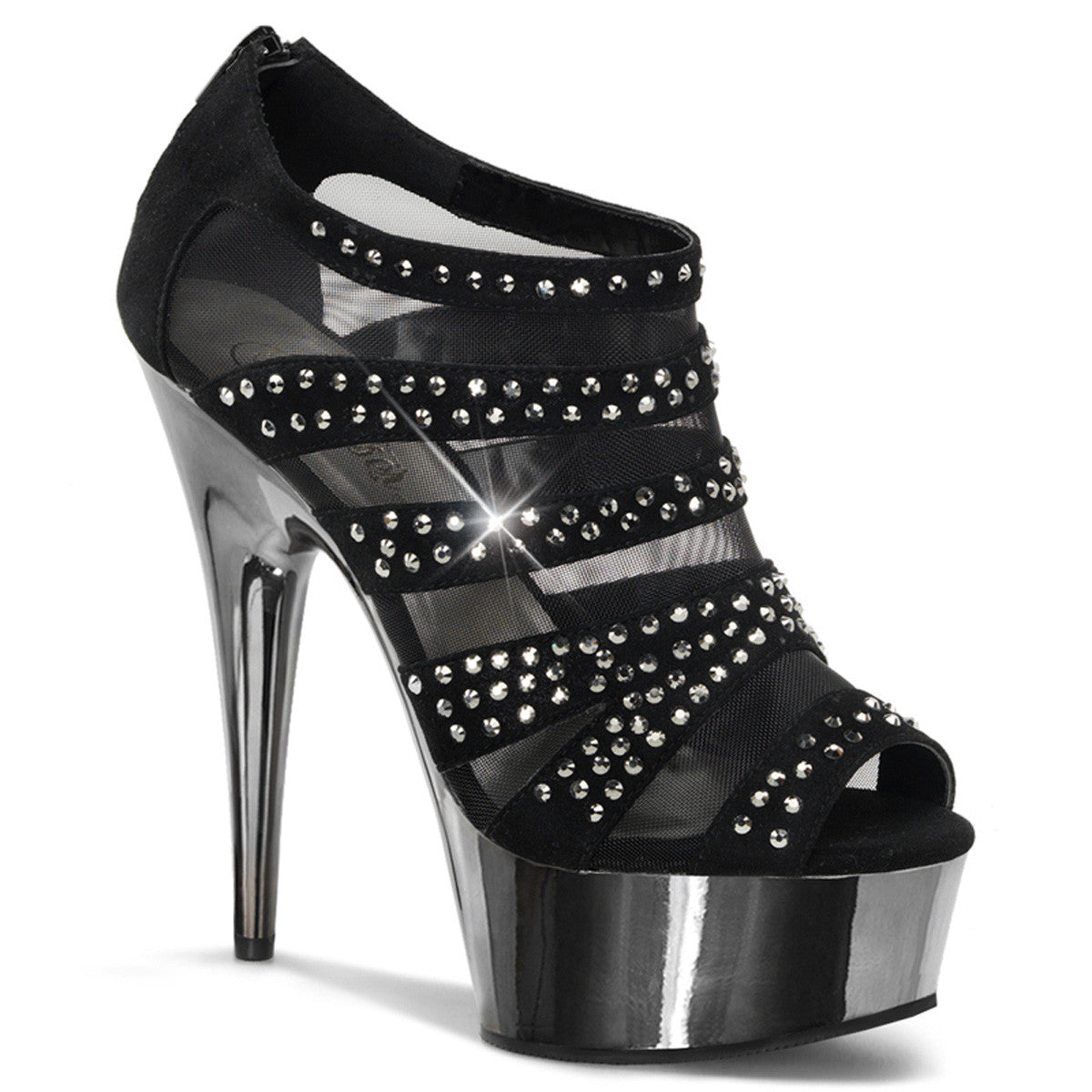 High Heel Sandalette mit Strass