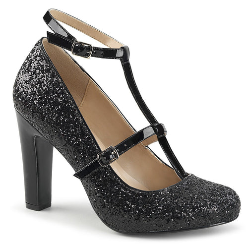 Glitzer-Pumps im Mary-Jane Stil