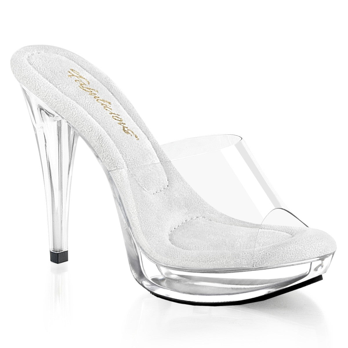 Elegante Pleaser Plateau-Pantoletten