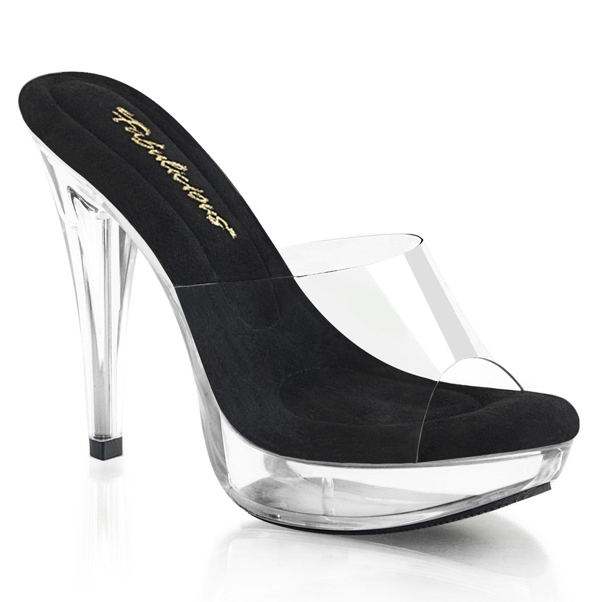 Elegante Pleaser Plateau-Pantoletten
