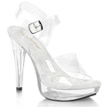 Elegante Pleaser Plateau-Sandaletten