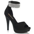 Plateau-Sandale mit Strass