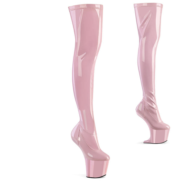 Absatzlose Overknee-Stiefel
