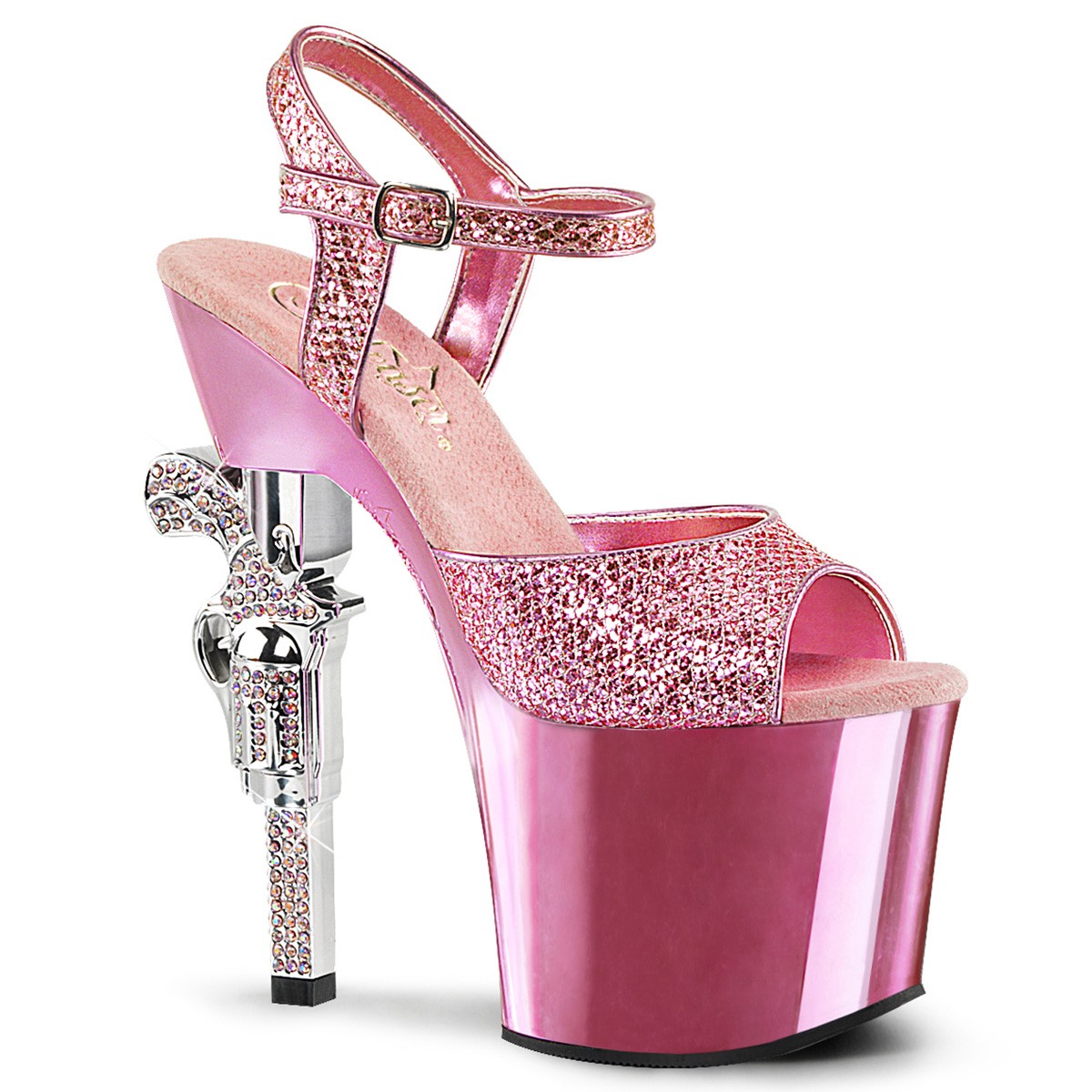 Extrem Plateau Sandaletten Revolverabsatz Pleaser