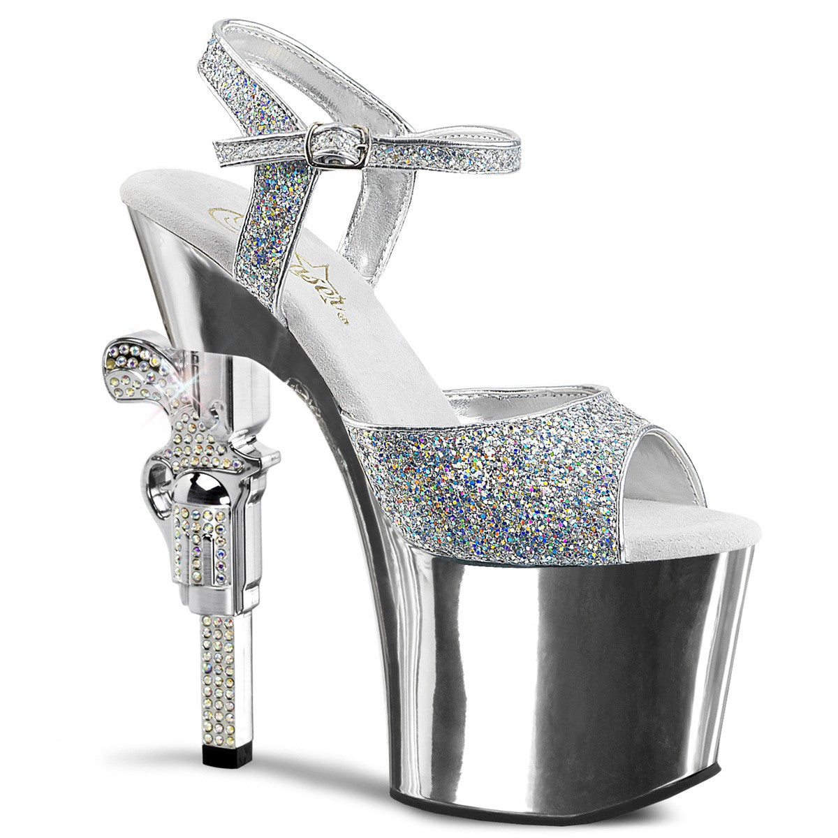 Extrem Plateau Sandaletten Revolverabsatz Pleaser