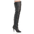 Overkneestiefel Leder