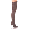 Overkneestiefel Leder