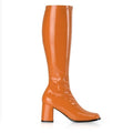Stiefel Lack orange