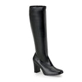 Stretch-Stiefel schwarz/matt