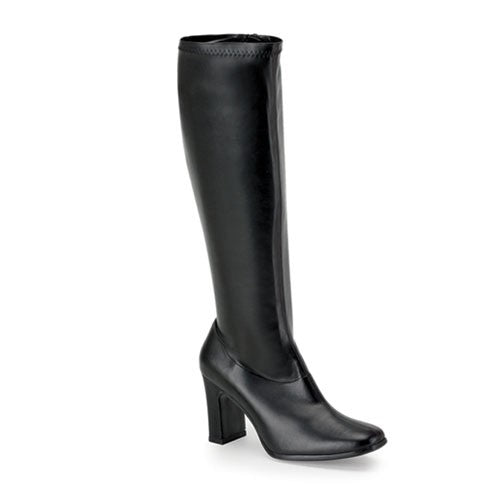 Stretch-Stiefel schwarz/matt