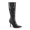 Pailletten Stiefel schwarz