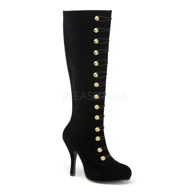 Stiefel Samt schwarz