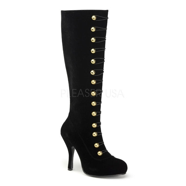 Stiefel Samt schwarz