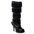 High Heel Plateau Stiefel mit Pailletten