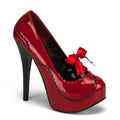 Pumps aus Lack mit Schleife
