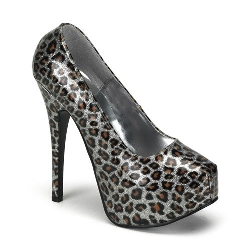 Plateau Pumps Glitter Leopardenoptik